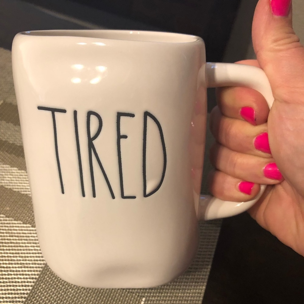 Brand New Rae Dunn Tired Mug
